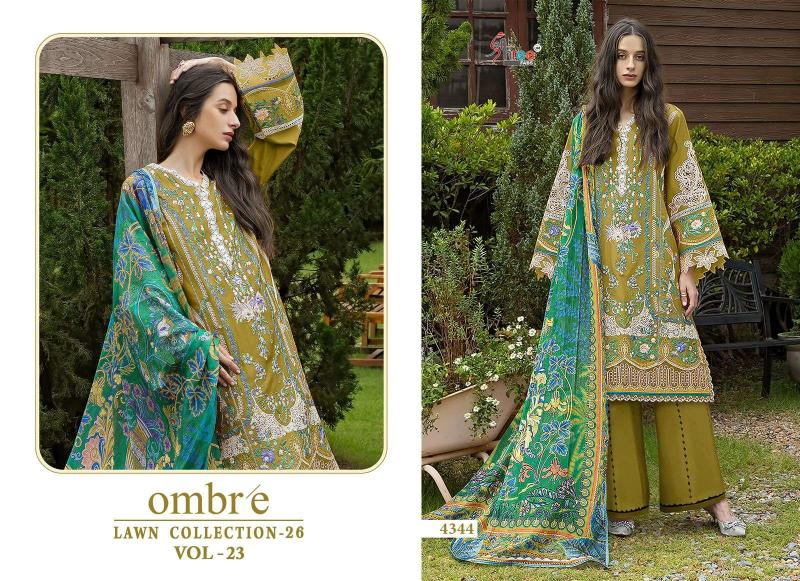 Ombre lawn collection 26 vol 23 salwar suit dress material wholesalers